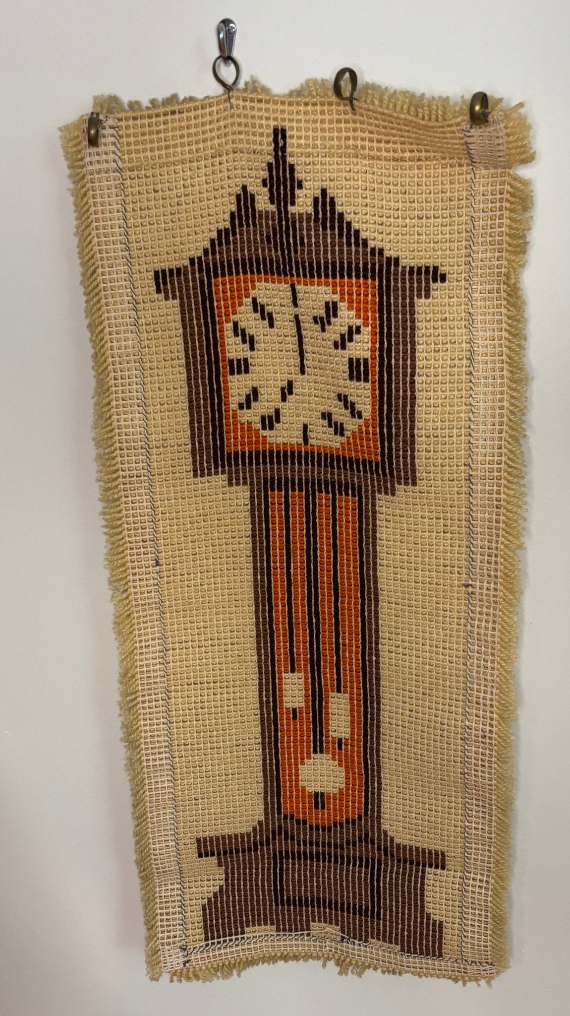Vintage Grandfather Clock Latch Hook Tapestry - HLJ at HomeVintage Grandfather Clock Latch Hook TapestryTapestryHLJ at Home