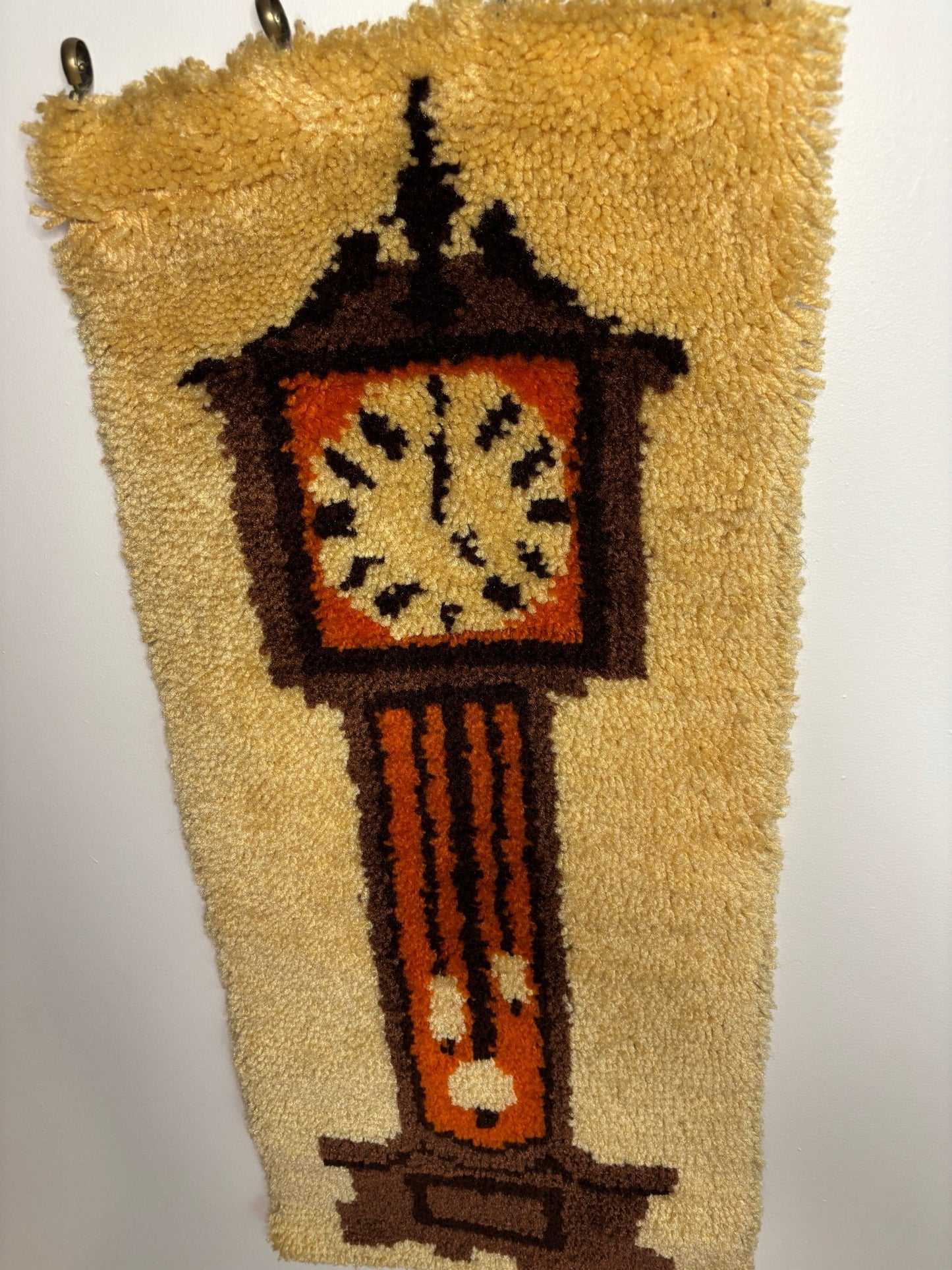 Vintage Grandfather Clock Latch Hook Tapestry - HLJ at HomeVintage Grandfather Clock Latch Hook TapestryTapestryHLJ at Home
