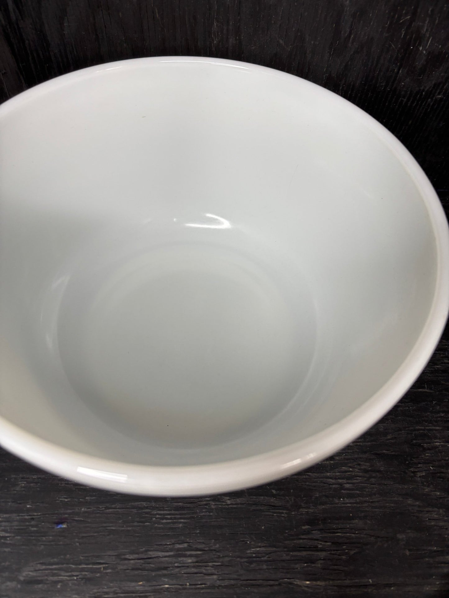 Vintage Hamilton Beach White 8 Inch Milk Glass Mixing Bowl