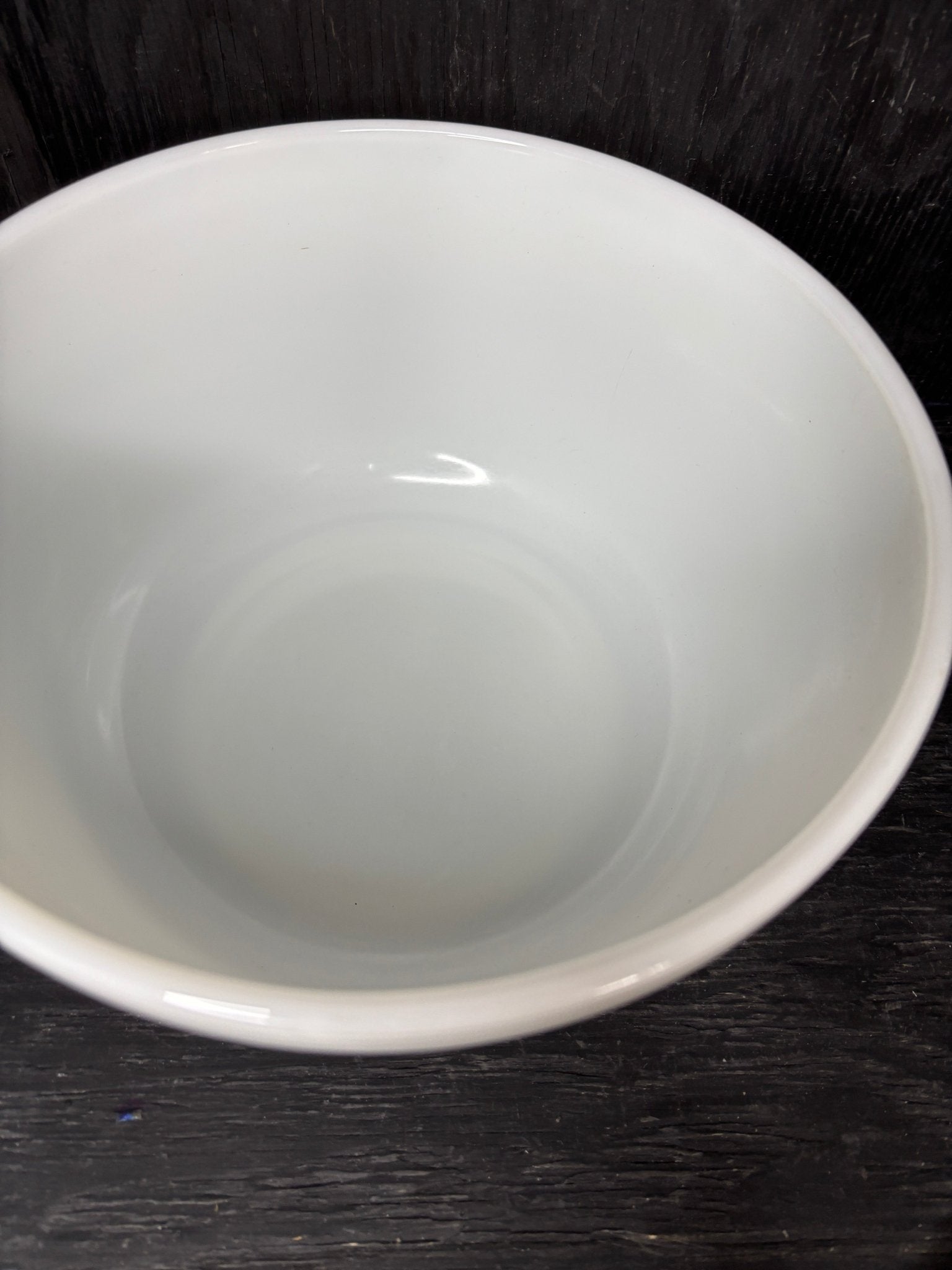 Vintage Hamilton Beach White 8 Inch Milk Glass Mixing Bowl