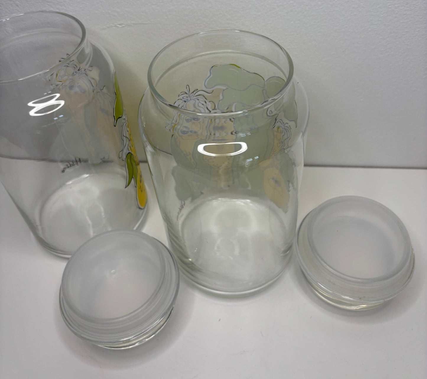 Vintage Hildi Anthropomorphic Glass Jars