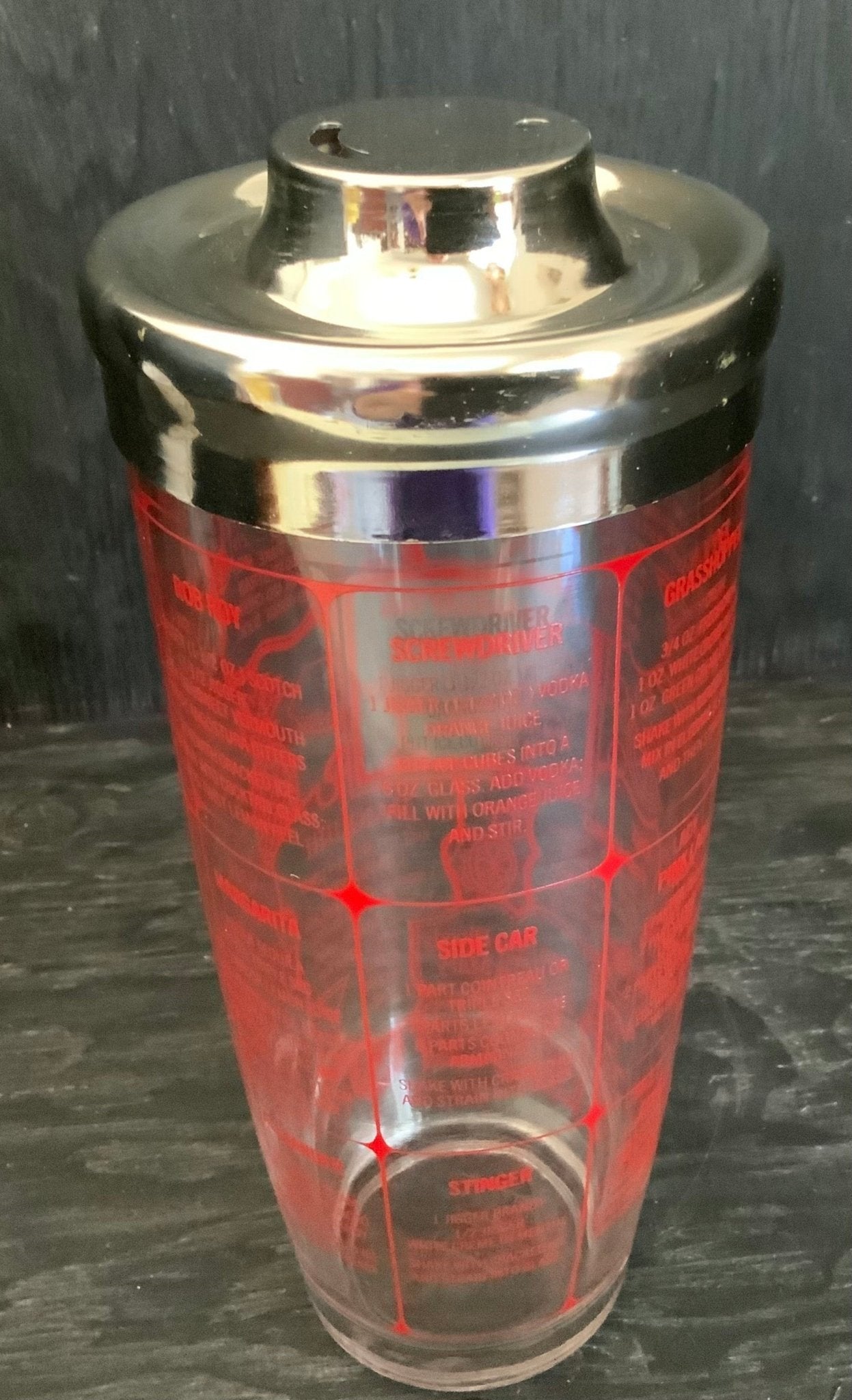 Vintage Irvinware Cocktail Shaker with Recipes