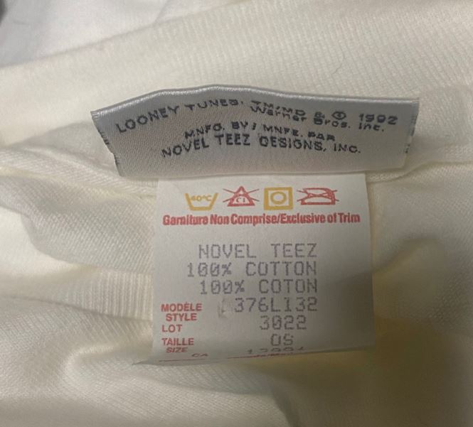 Vintage Looney Tunes Pepe Le Pew T Shirt Adult XL