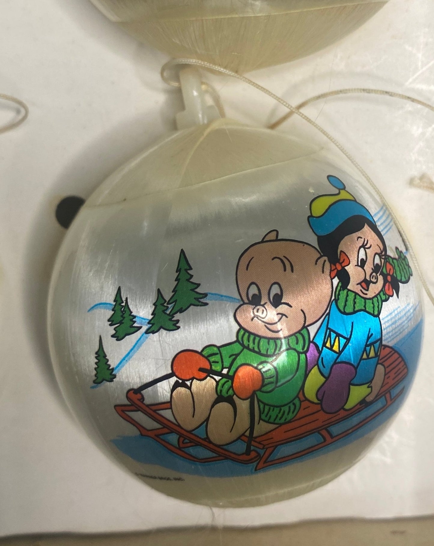 Vintage Looney Tunes Threaded Christmas Ornaments