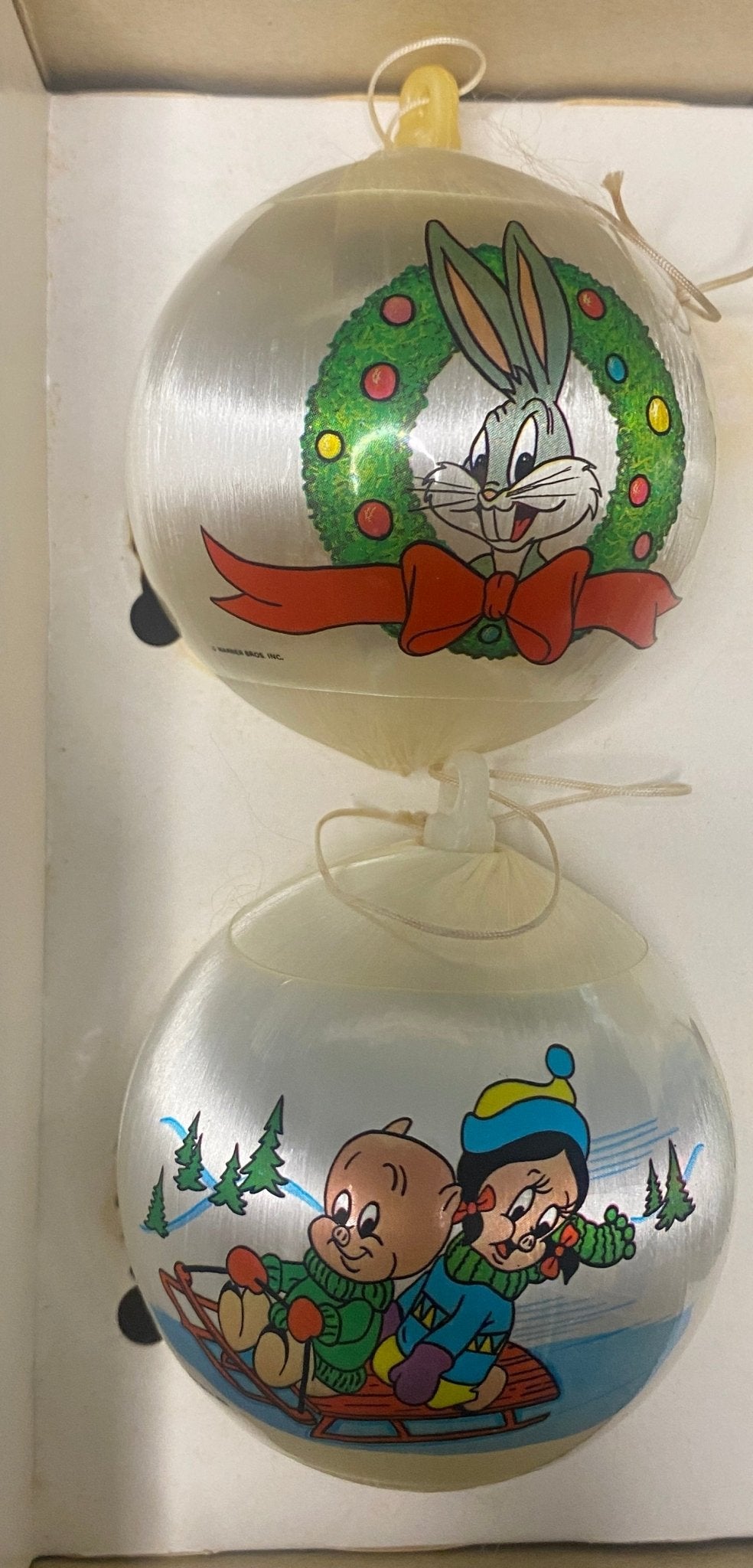 Vintage Looney Tunes Threaded Christmas Ornaments