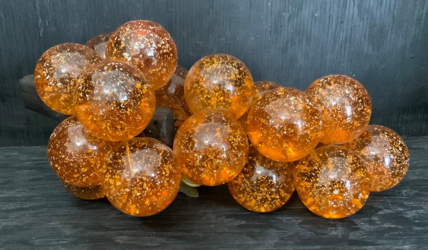 Vintage Lucite Orange Grapes