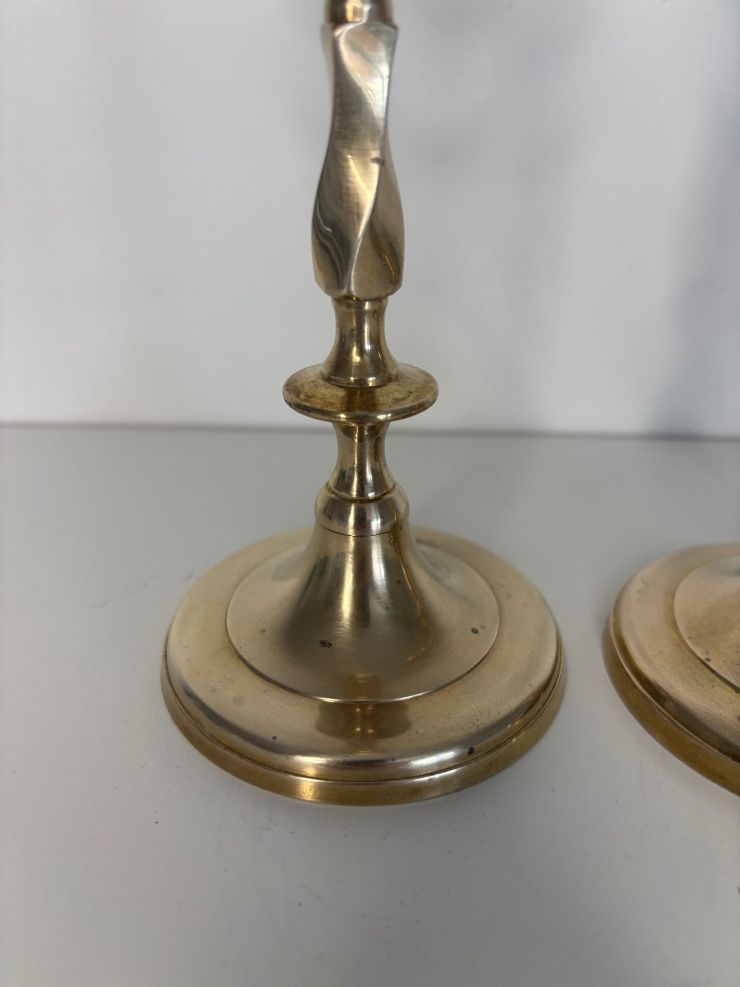 Vintage Made in India Brass Candlestick Holders