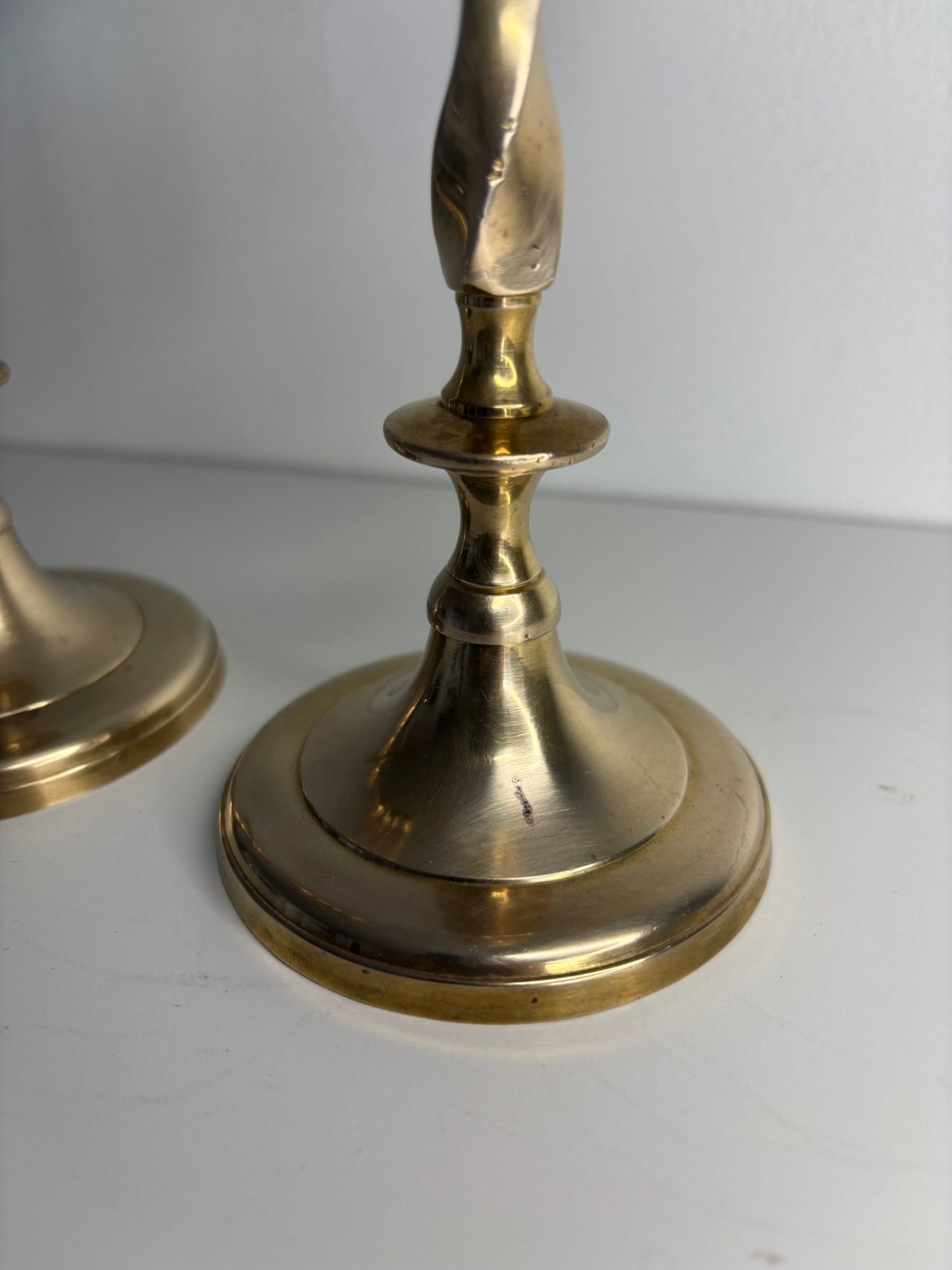 Vintage Brass Candlestick Holders