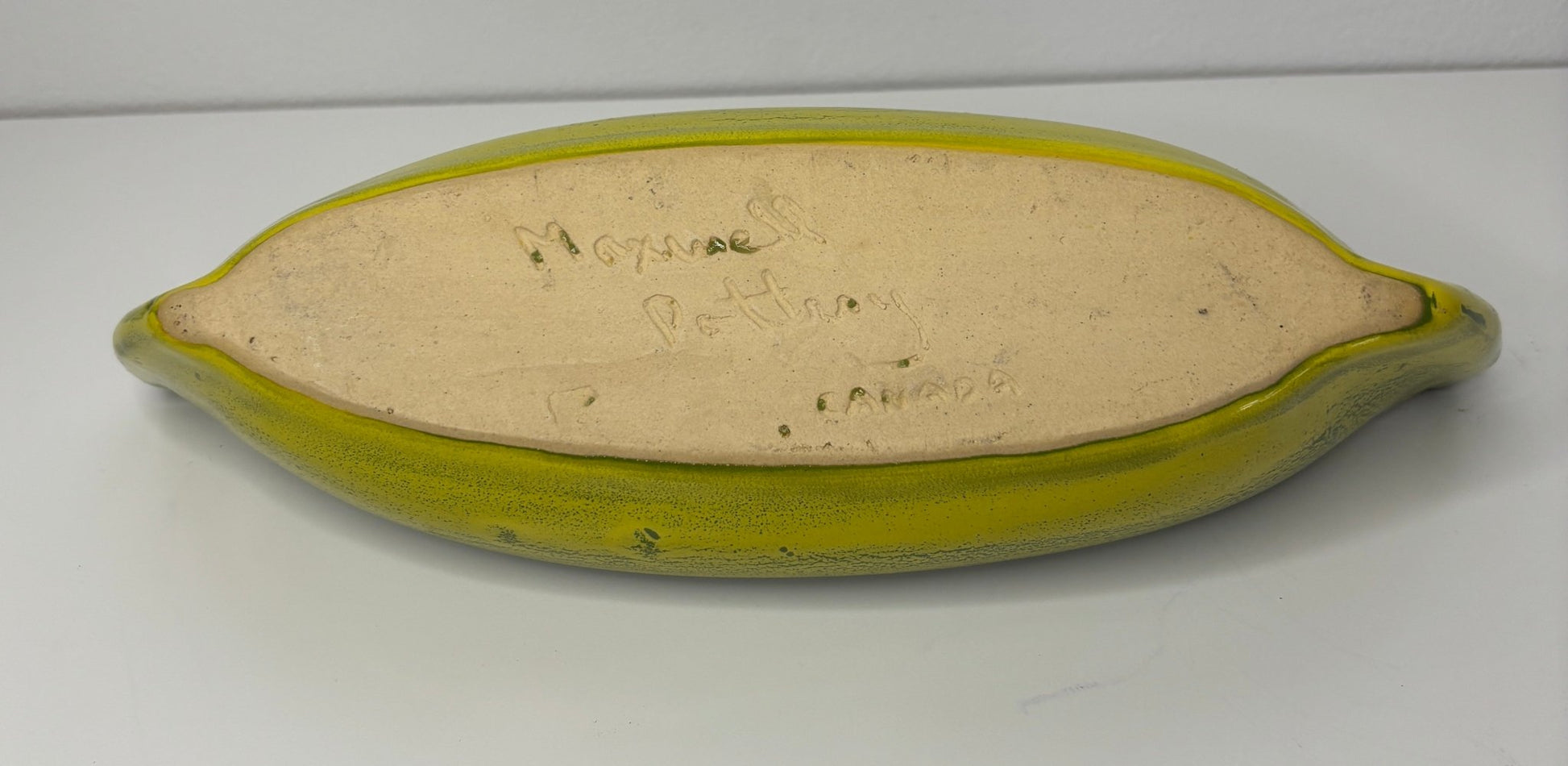 Vintage Maxwell Pottery Canoe Dip Dish