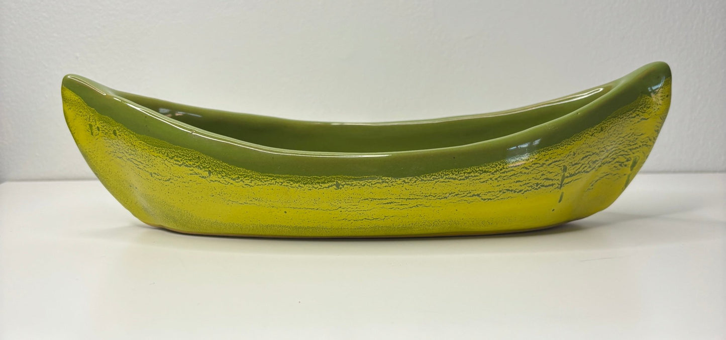 Vintage Maxwell Pottery green Dip Dish