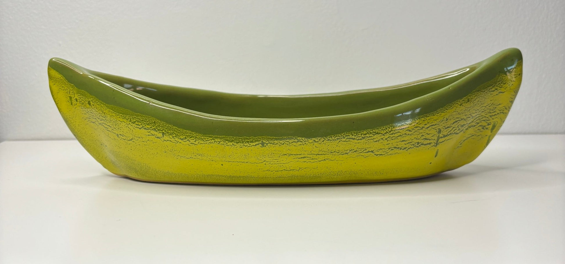 Vintage Maxwell Pottery green Dip Dish