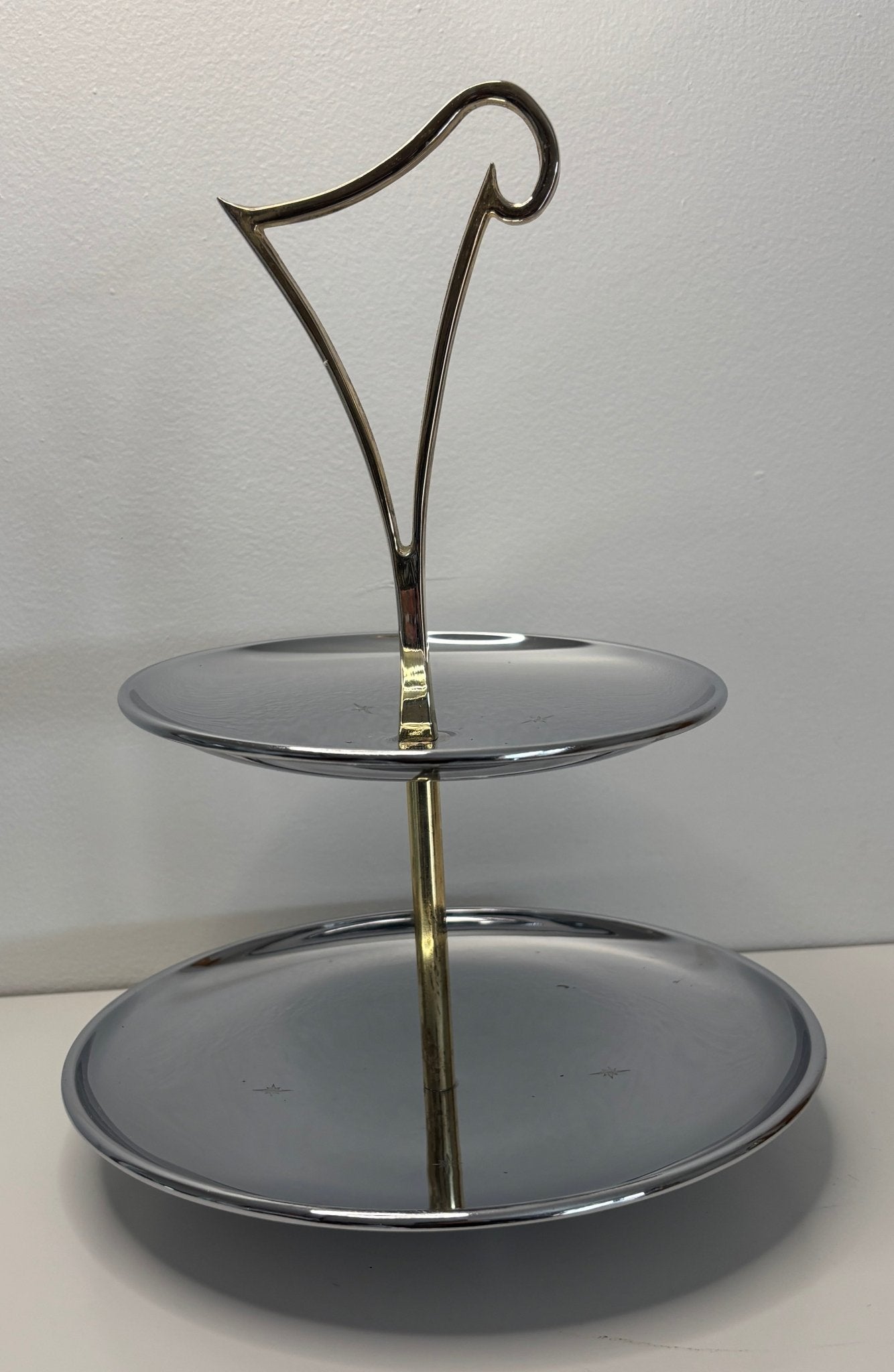 Vintage MCM Made in Japan Atomic Age Two Tier Candy Serving Dish