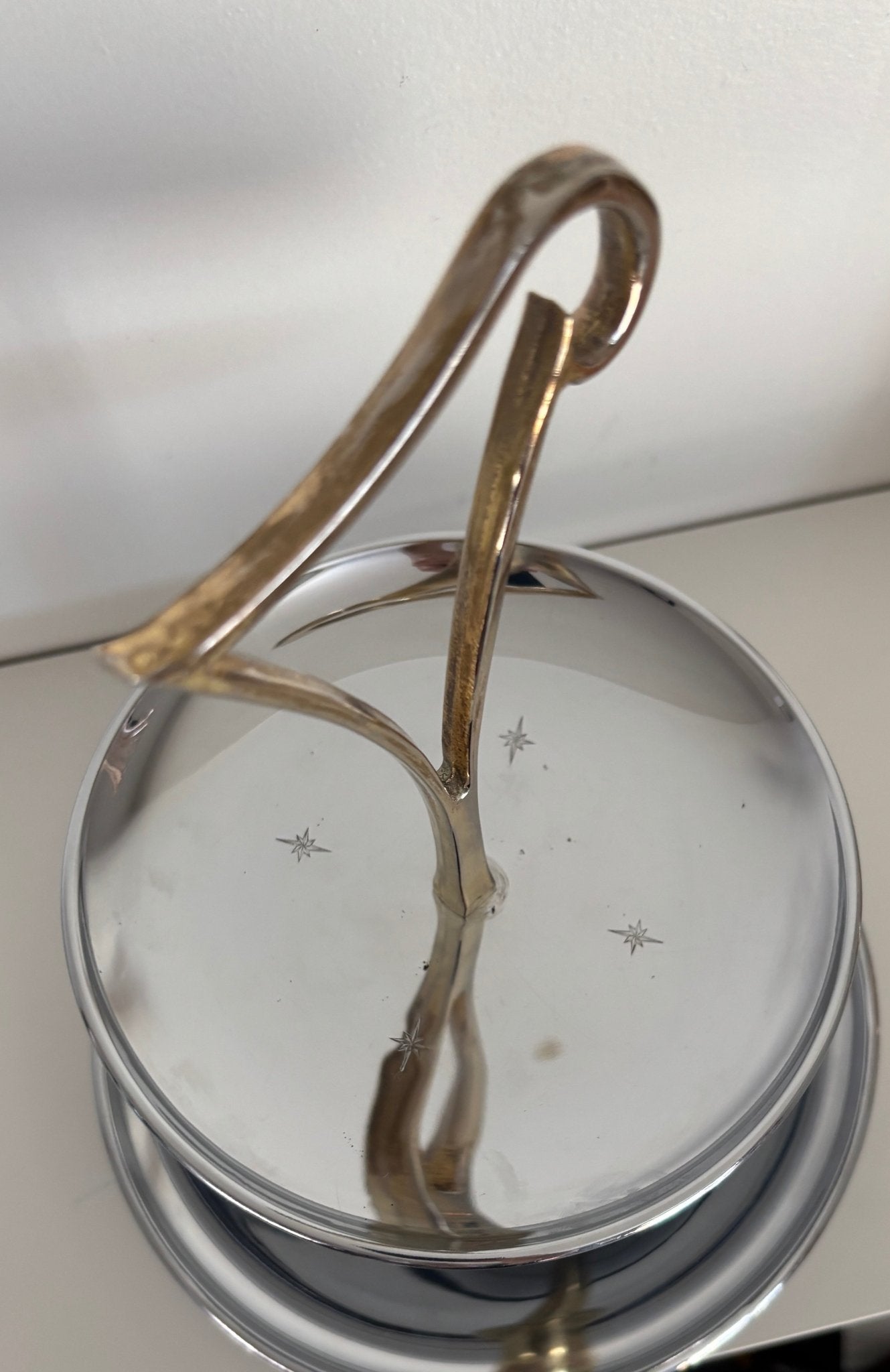 Vintage MCM Made in Japan Atomic Age Two Tier Candy Serving Dish