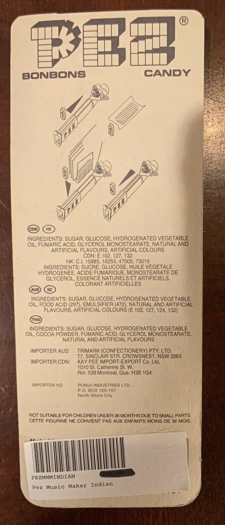 Vintage Indian Whistle Pez Dispenser