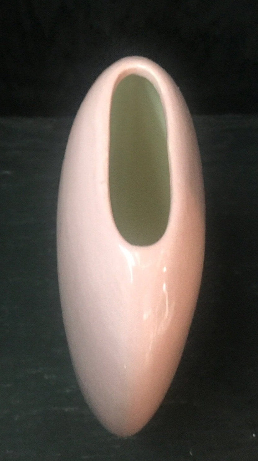 Vintage Modernist Retro Thin Pink Vase