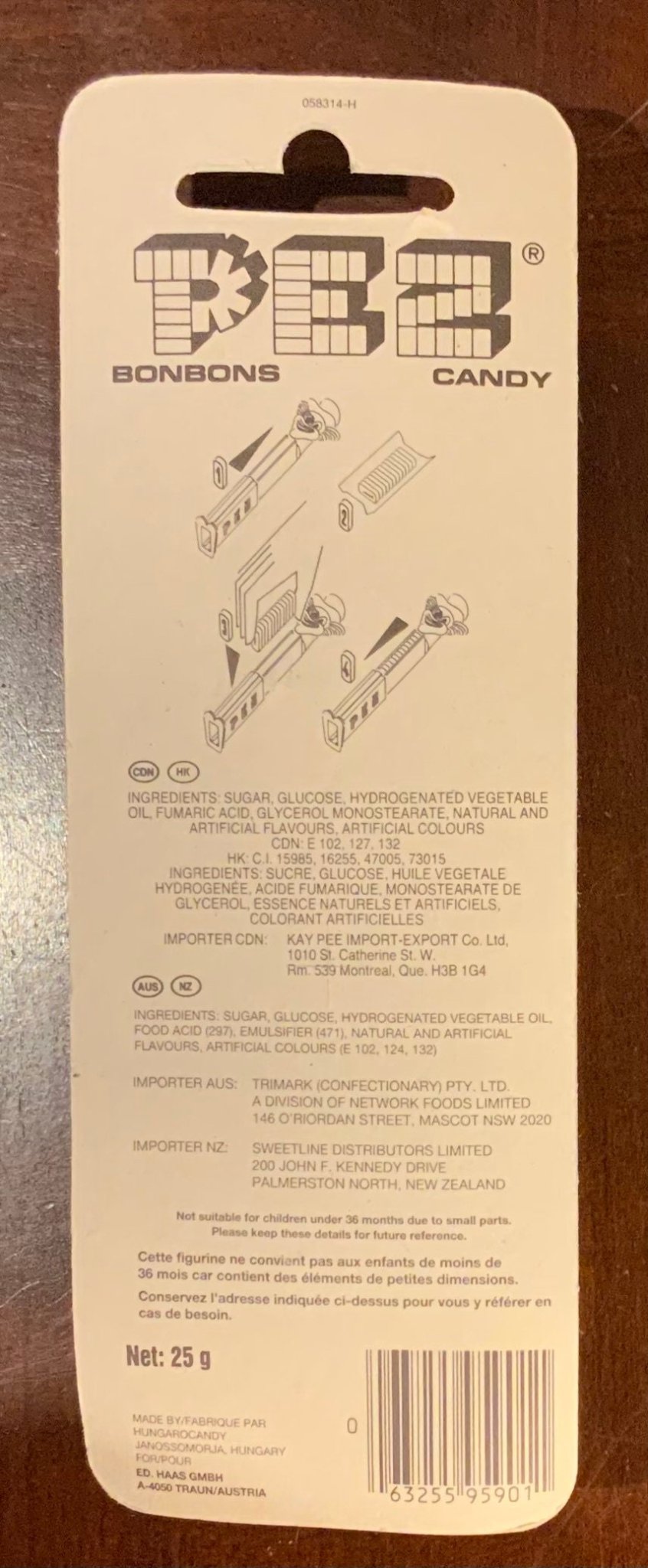 Vintage Muppets Fozzy Bear Pez Dispenser