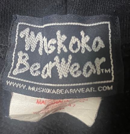 Vintage Muskoka Hoodie Black