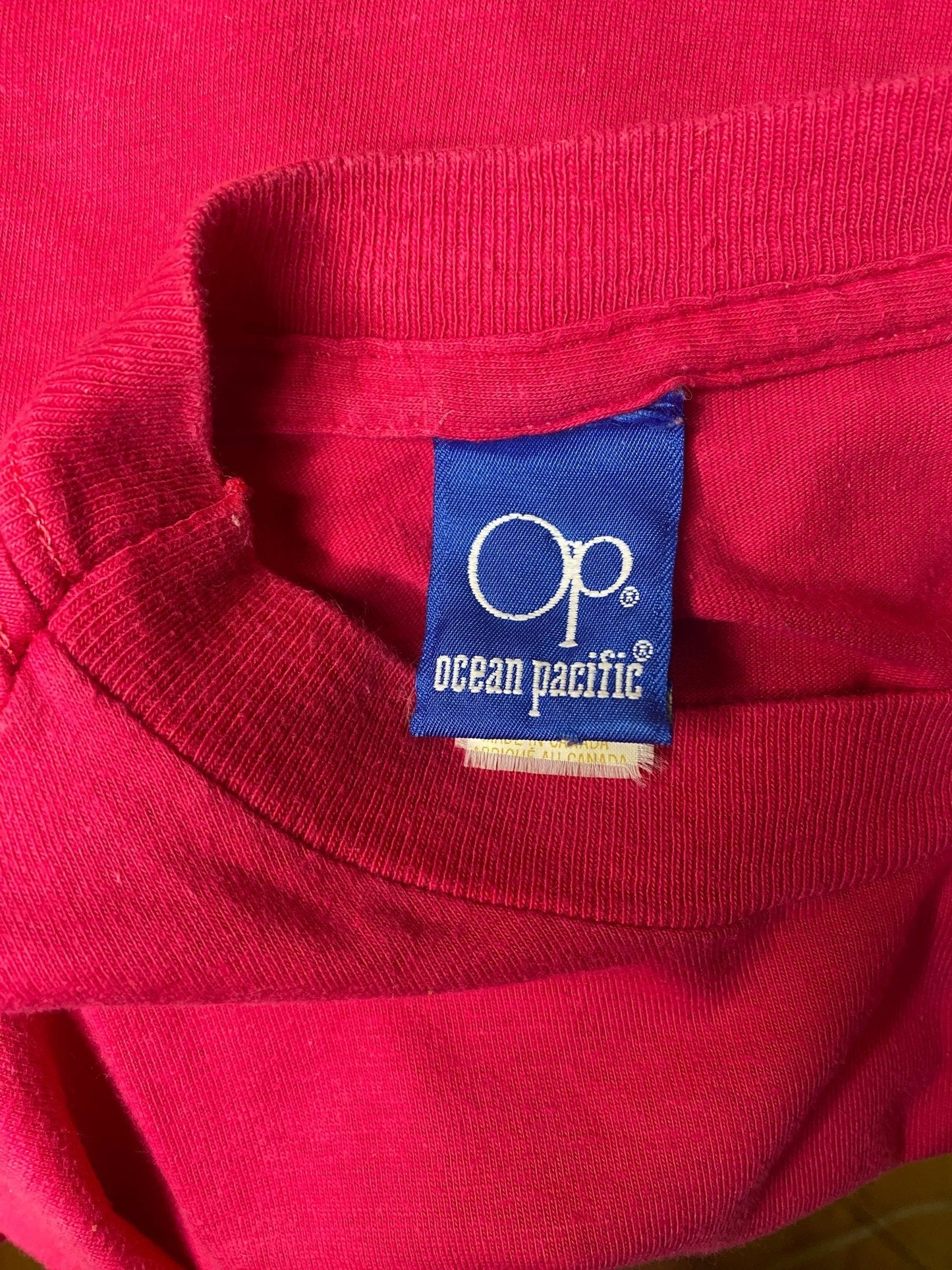 Vintage Ocean Pacific Pink Tee Shirt