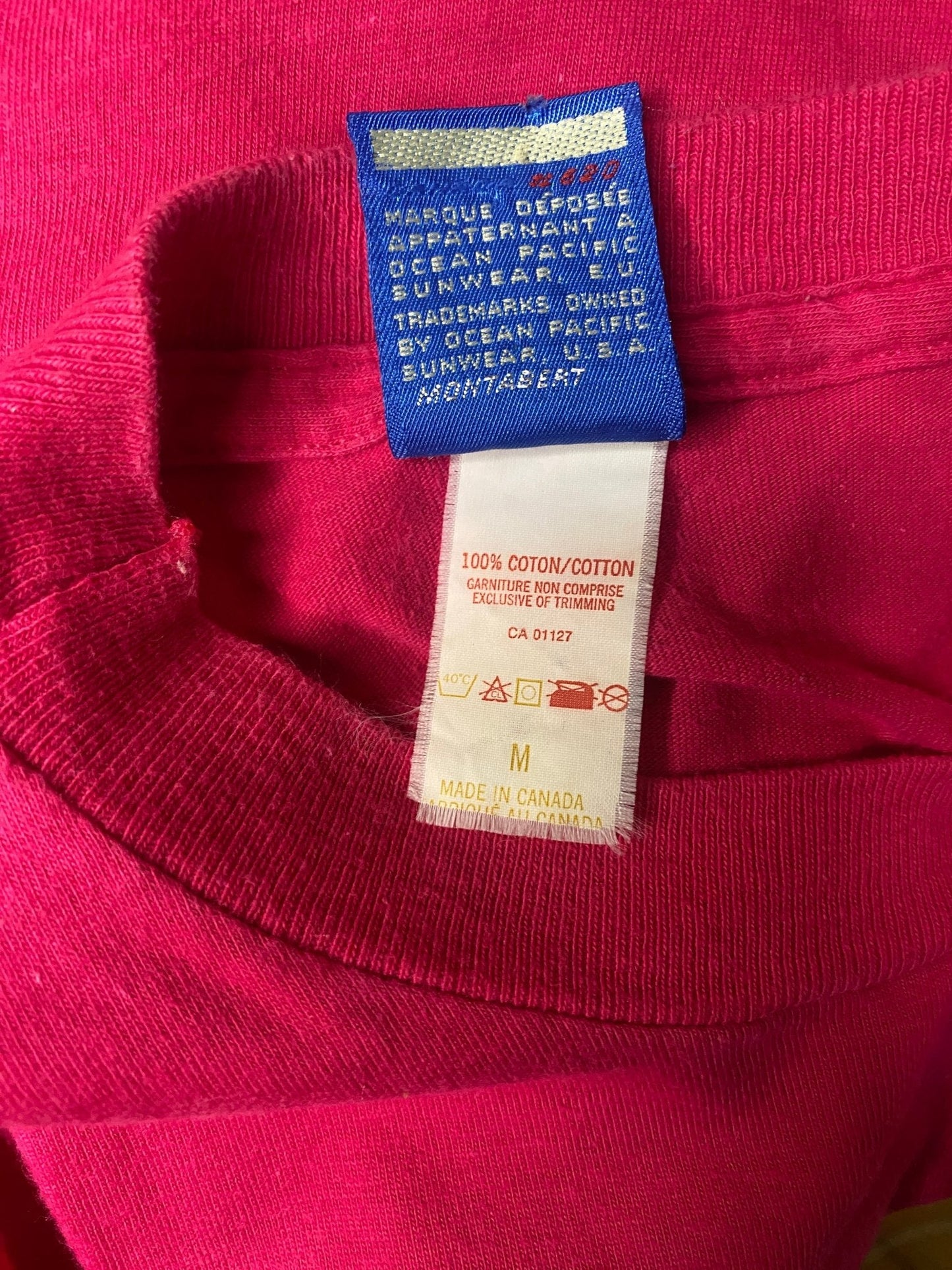 Vintage Ocean Pacific Pink Tee Shirt