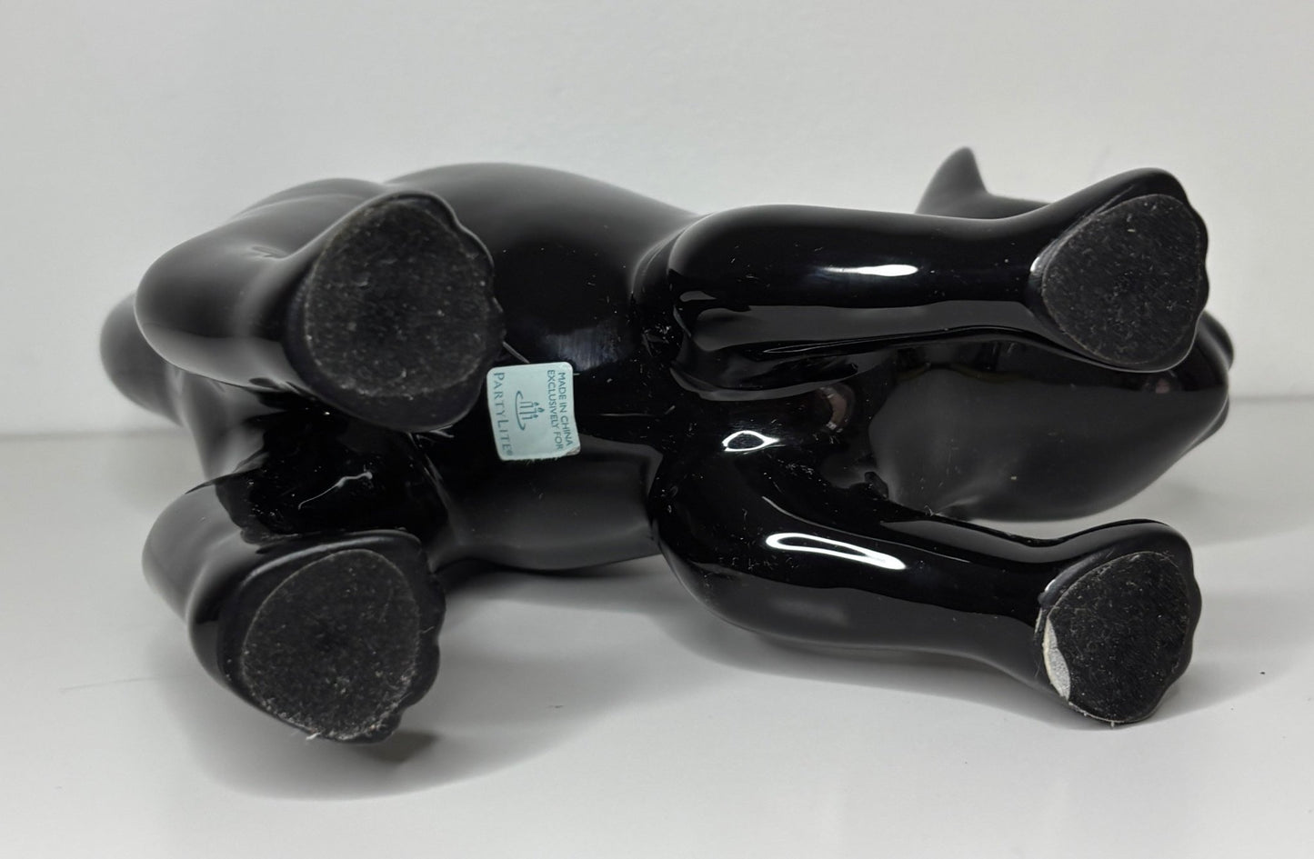 Vintage Partylite Black Cat Tea Light Candle Holder