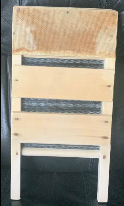 Vintage Pearl Wood and Glass Washboard