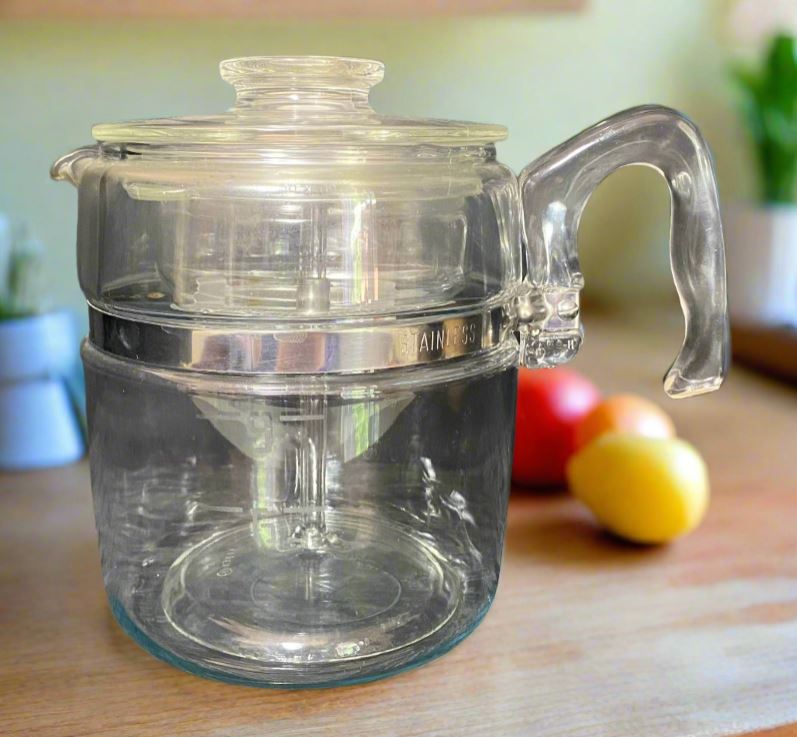 Vintage outlet Pyrex 9 cup coffee pot