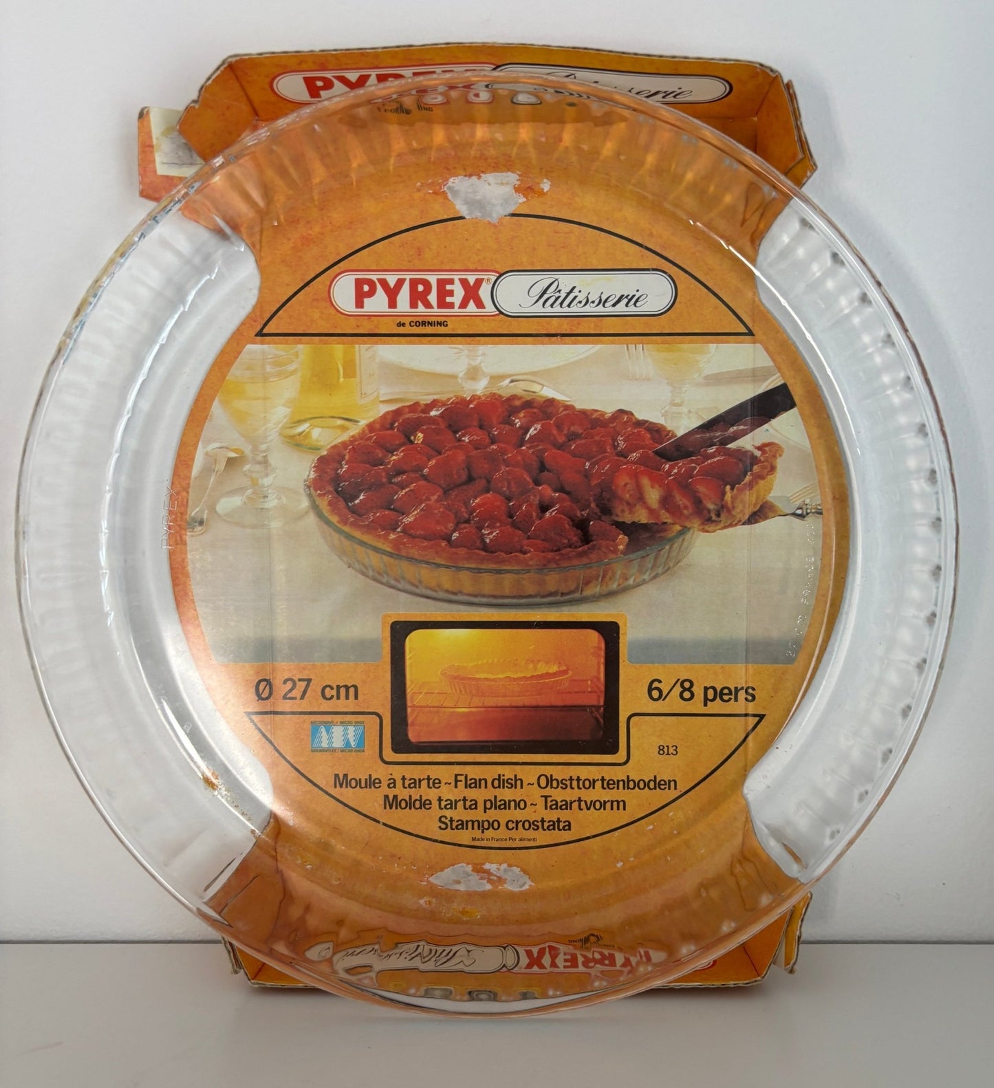 Vintage Pyrex Patisserie Flan Dish