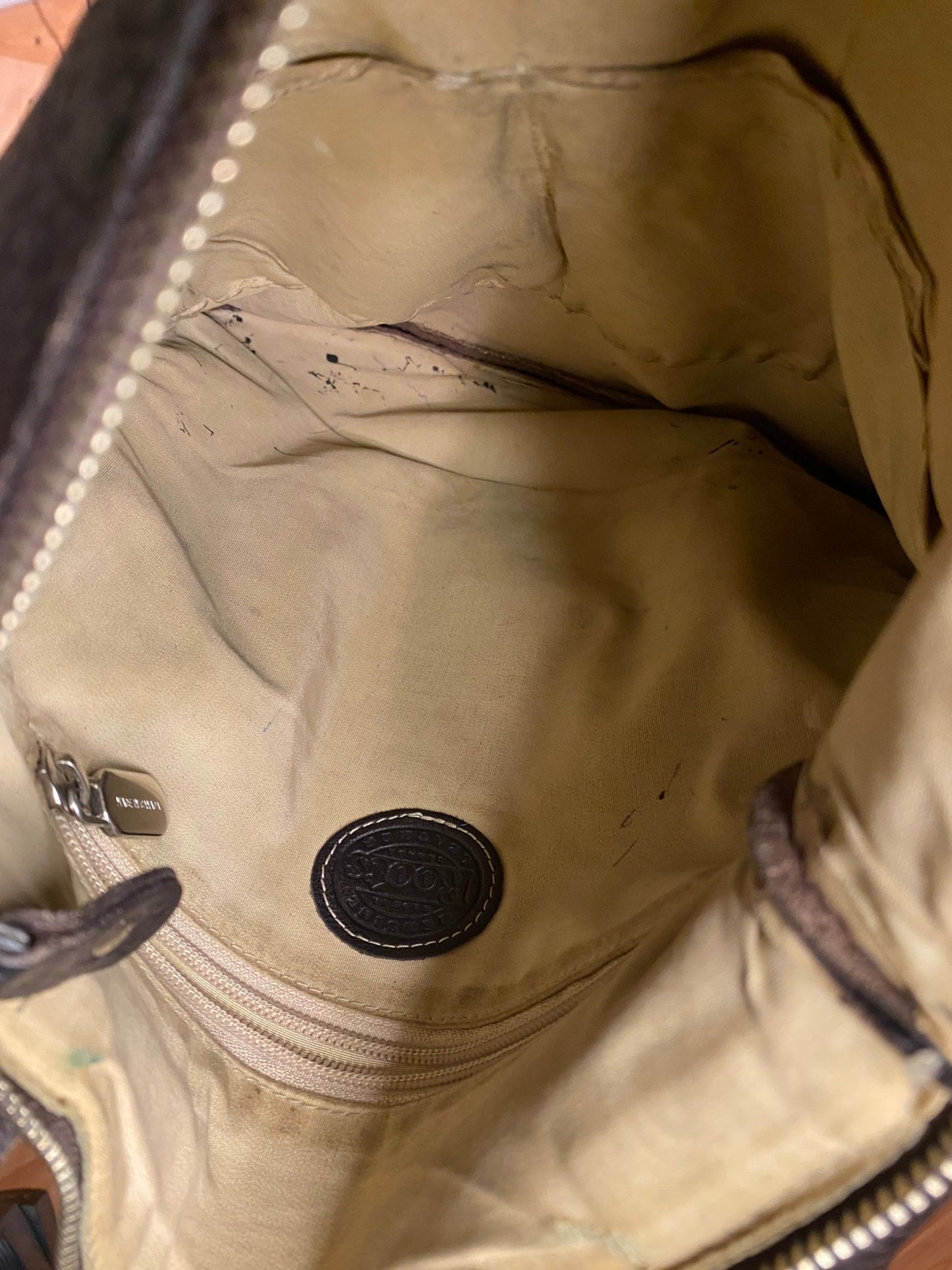 Vintage Roots Dark Brown Raised Leather Crossbody Purse