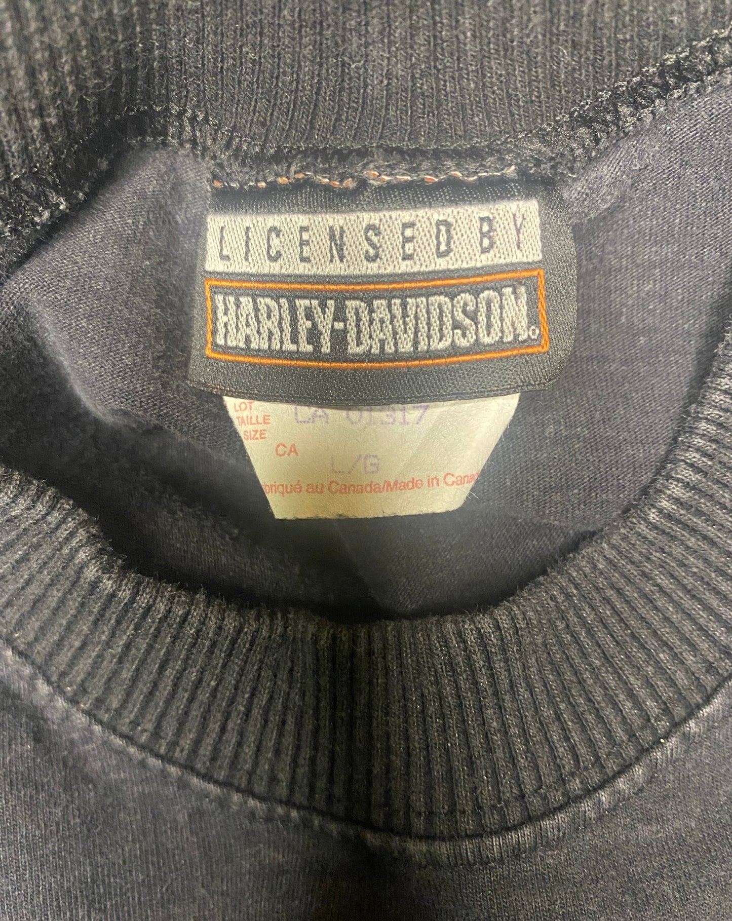 Vintage Single Stitch Harley Davidson Embroidered Logo T Shirt