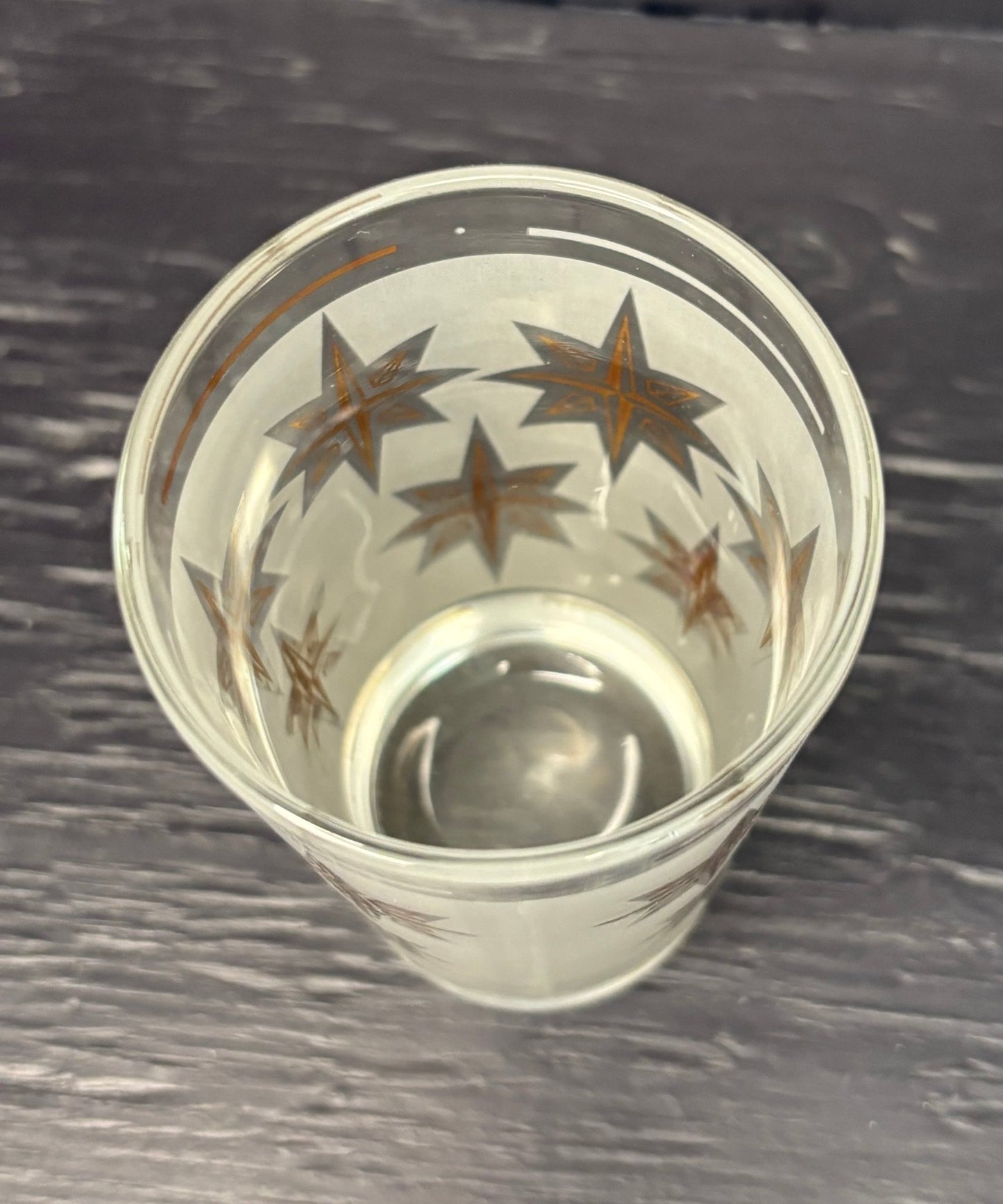 Vintage Starburst Atomic Age Tumbler Glass