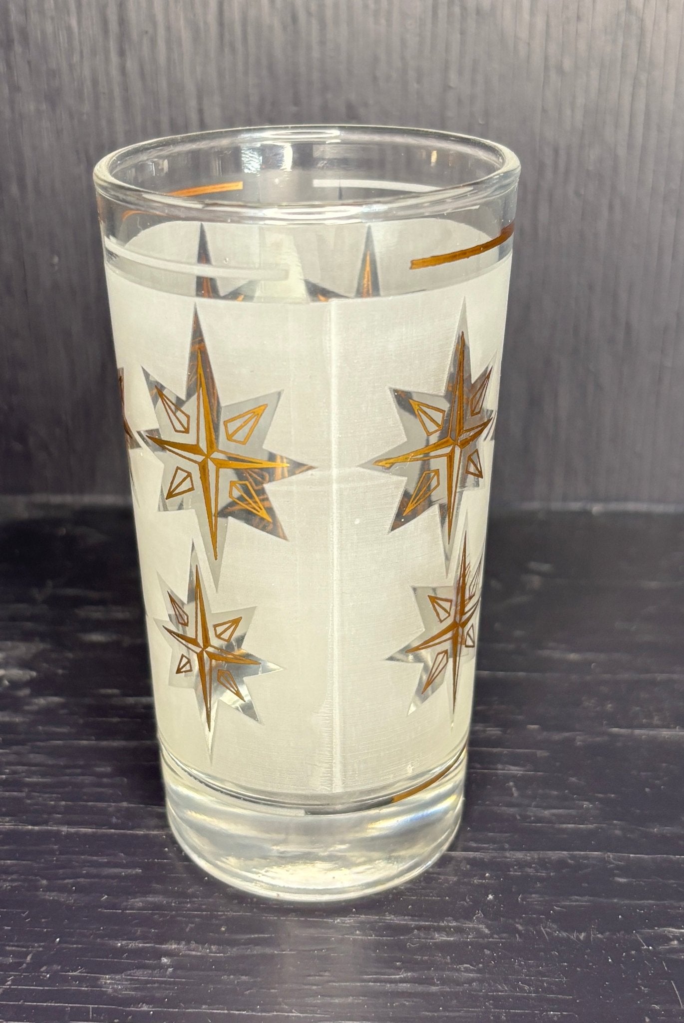 Vintage Starburst Atomic Age Tumbler Glass