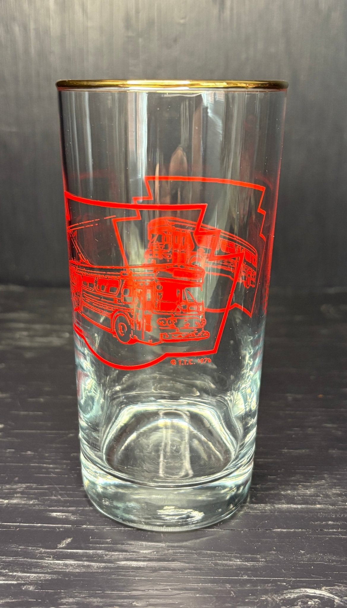 TTC Bus Drink Glass