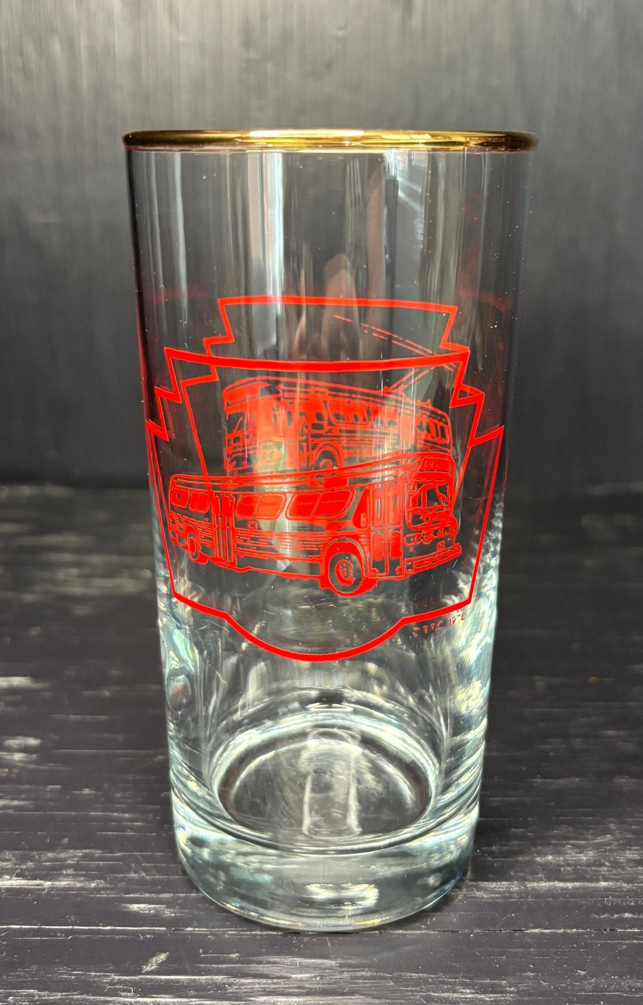 Vintage Toronto Transit Commission TTC Bus Drink Glass