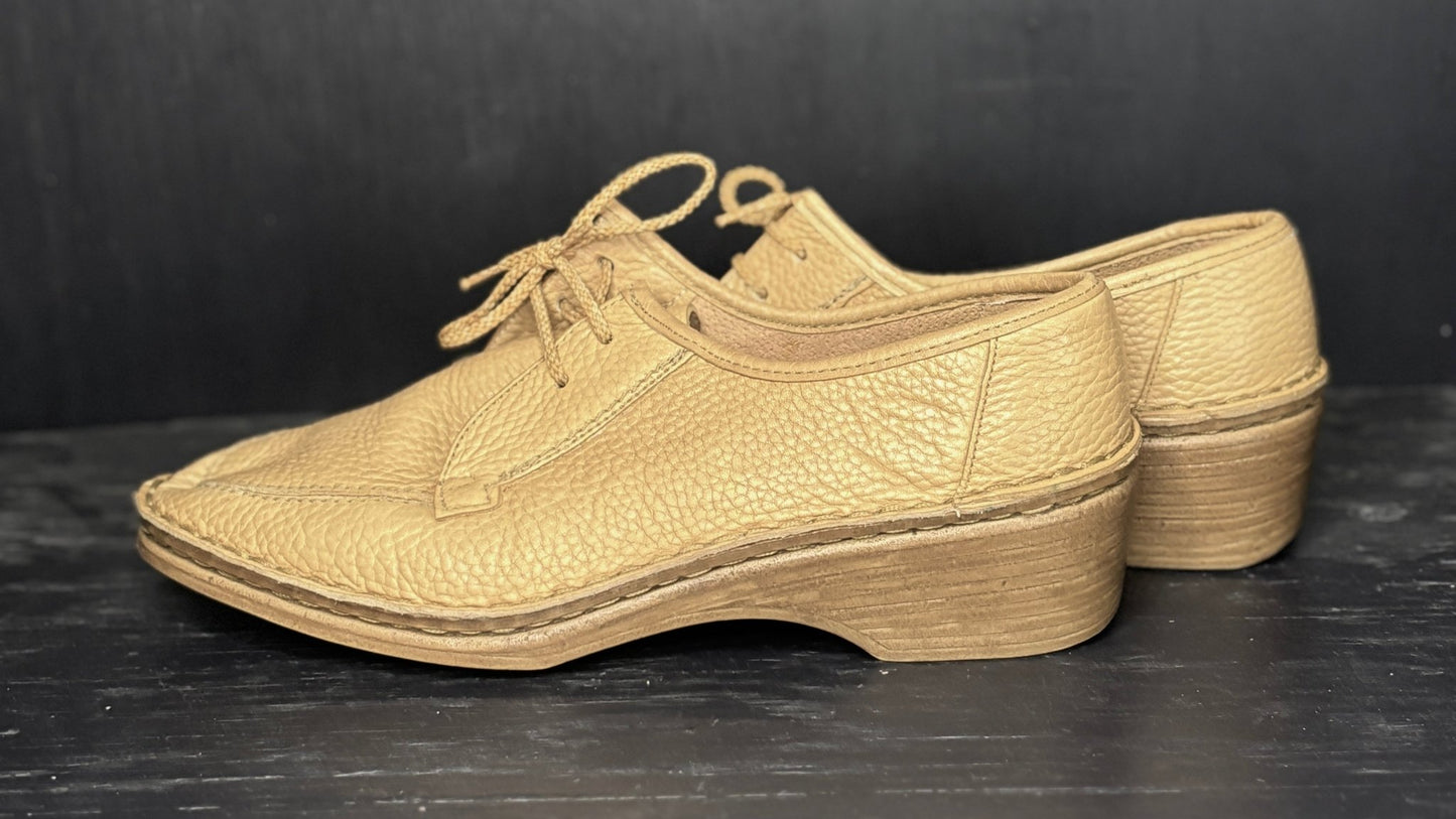 Vintage Wallabee Liz Tan Leather Women’s Shoes Medium