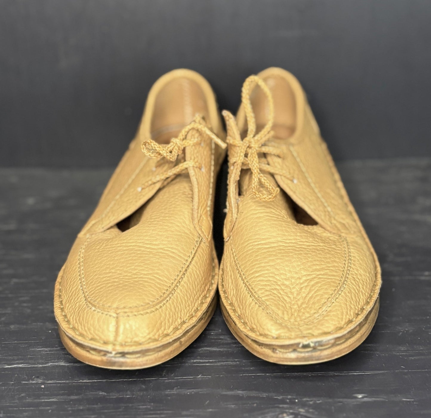 Vintage Wallabee Liz Tan Leather Women’s Shoes Medium