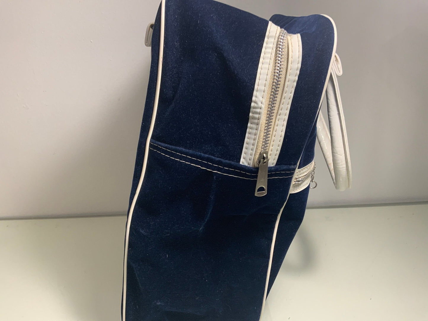 Vintage Wardair Canada Velvet Handbag Carry On Purse