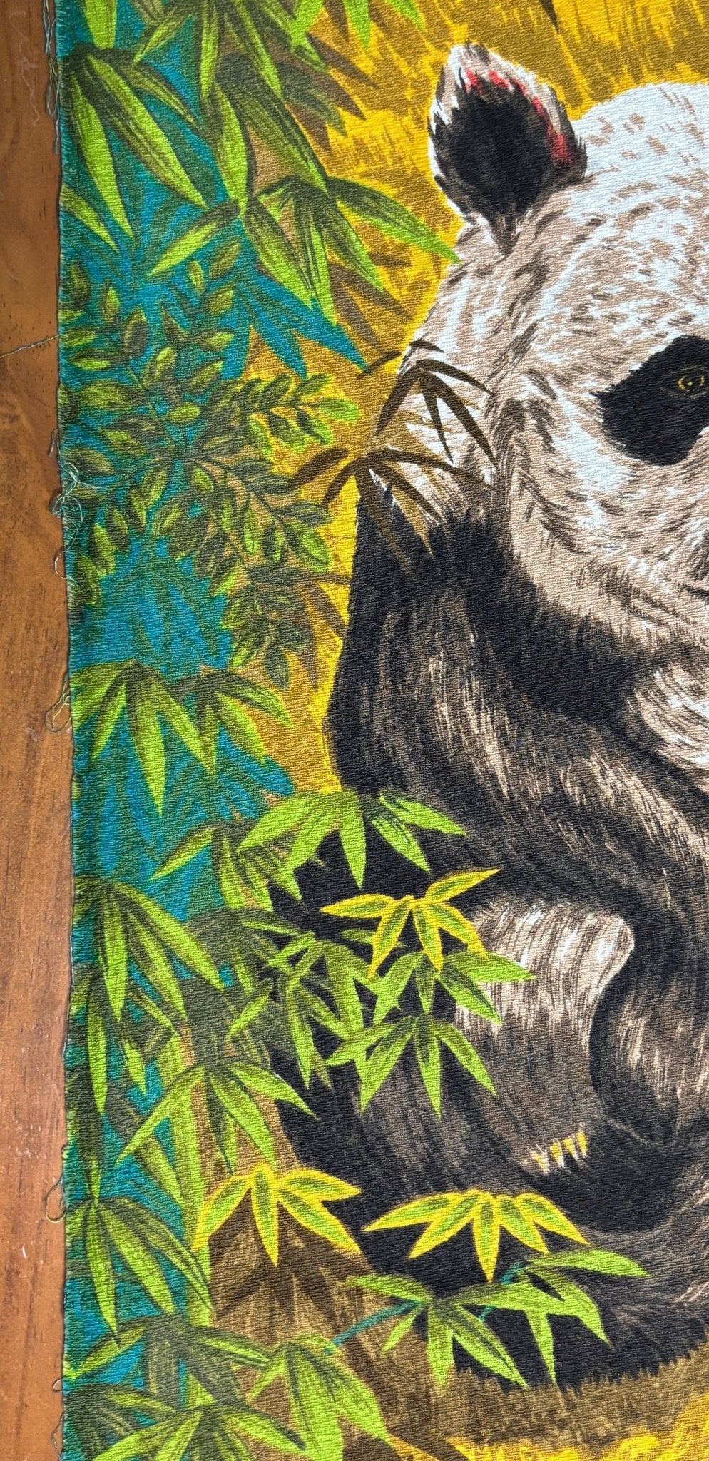 Wesco Reltex Panda Theme Vintage Tapestry Wall Hanging