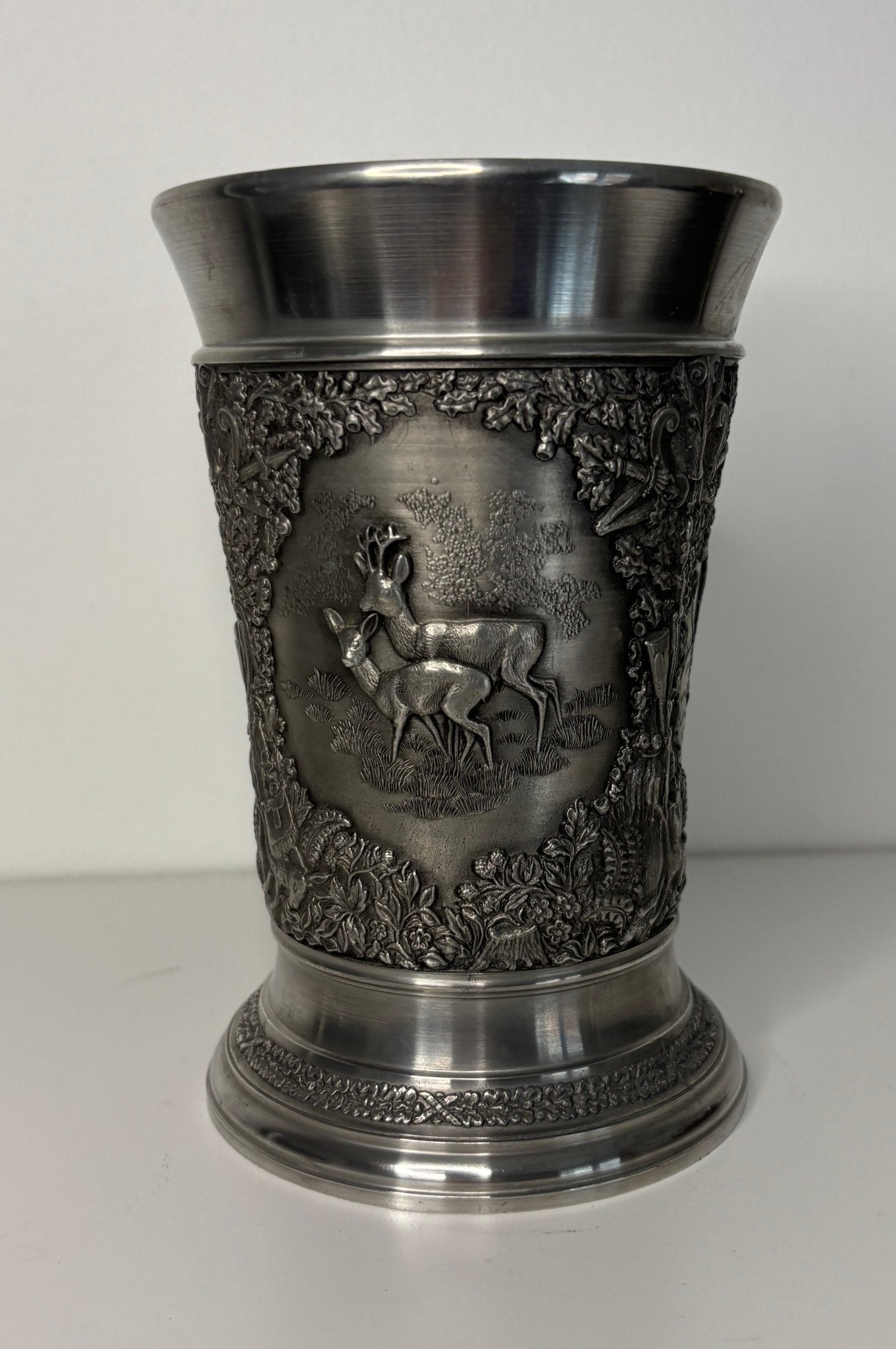 Woodland Vintage Pewter Cup