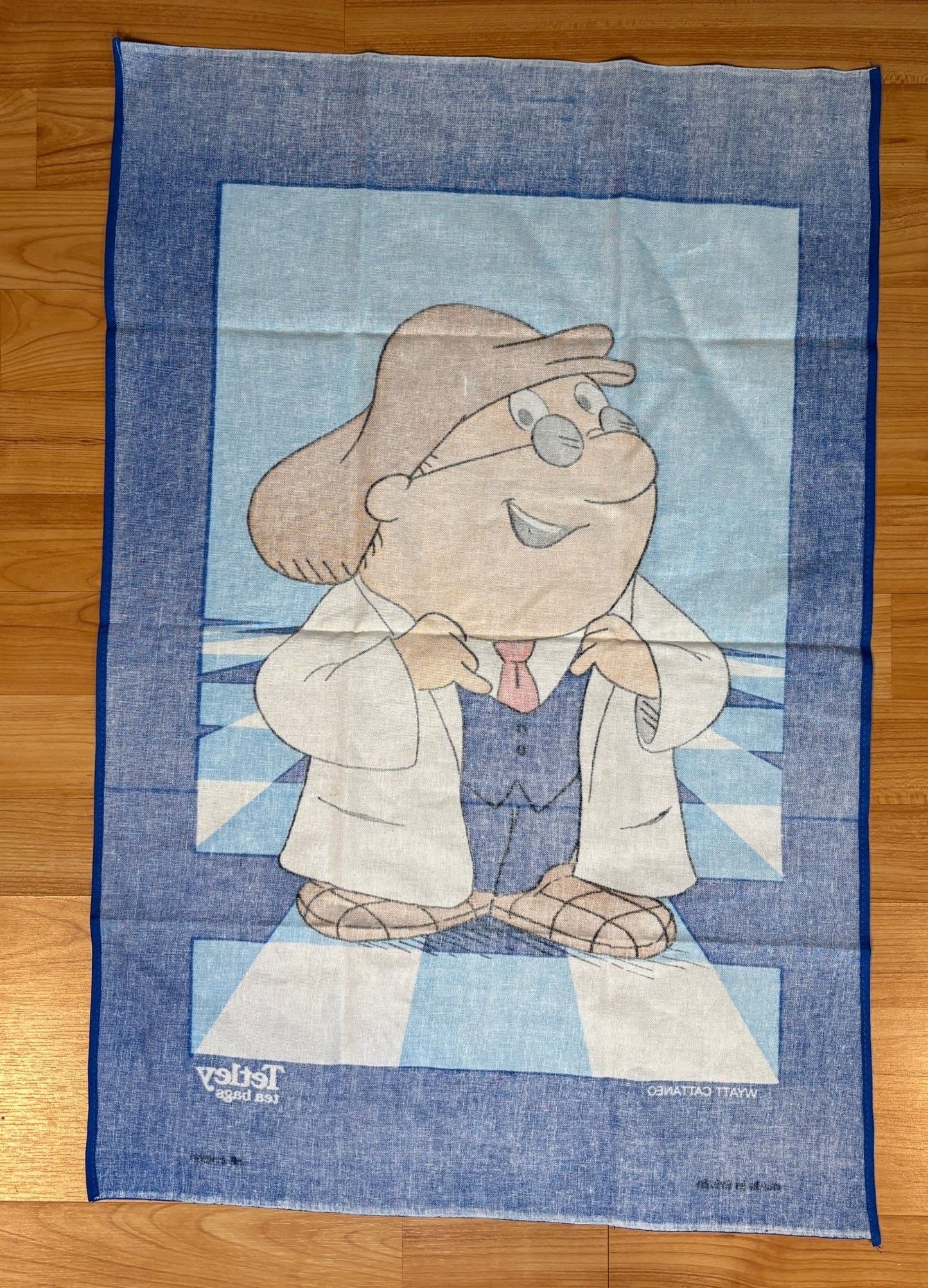 Wyatt Cattaneo Tetley Tea Advertising Kitchen Tea Towel