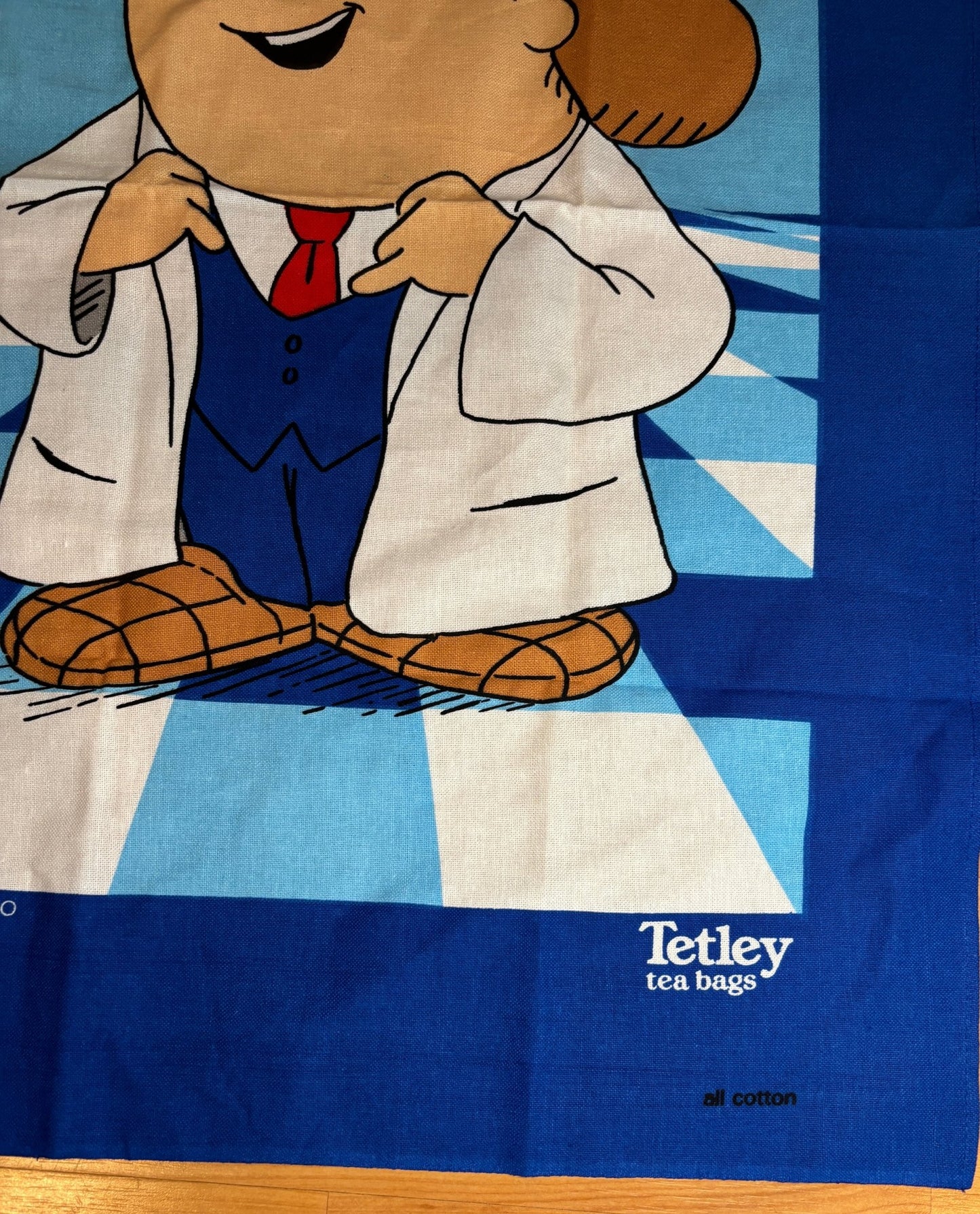 Wyatt Cattaneo Tetley Tea Advertising Tea Towel
