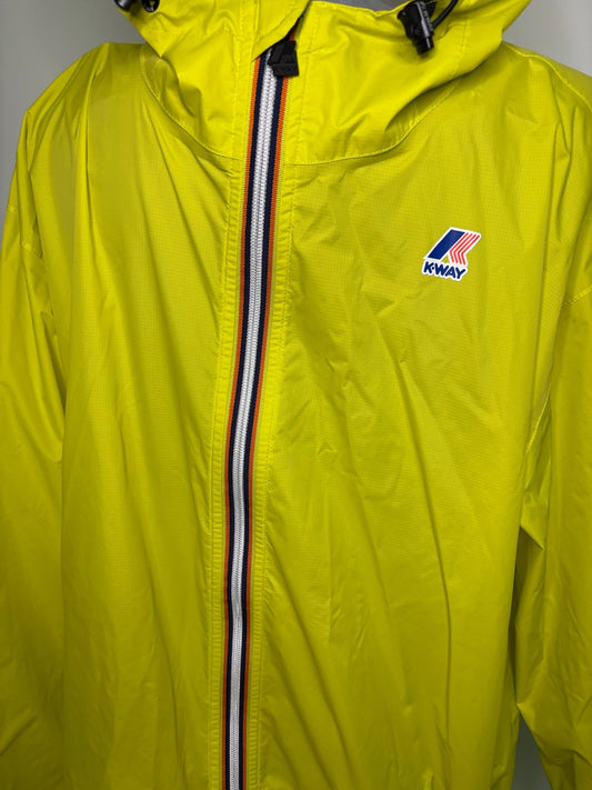 Yellow K-Way Claude 3.0 Windbreaker Packable Jacket