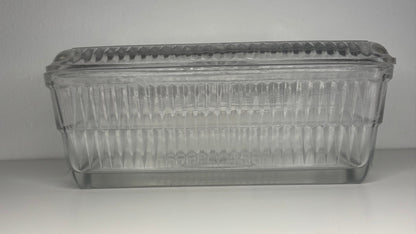 1950s Hoosier Glass Refrigerator Container with Lid
