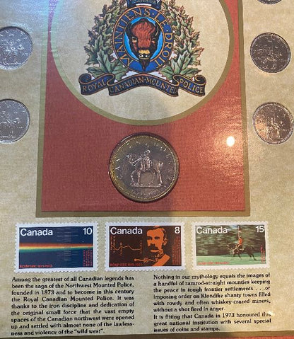 RCMP Coin and Stamp Framed Collection