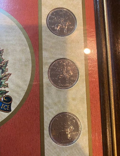 1973 The Year Canada Saluted the RCMP Coin and Stamp Framed Collection