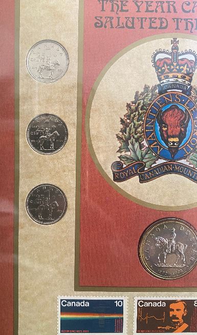 1973 The Year Canada Saluted the RCMP Coin and Stamp Framed Collection