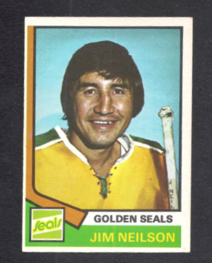 1974 - 1975 O - Pee - Chee Jim Neilson California Golden Seals Hockey Card
