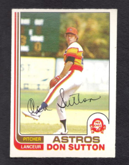 1982 Don Sutton O - Pee - Chee #305 Houston Astros Baseball Card