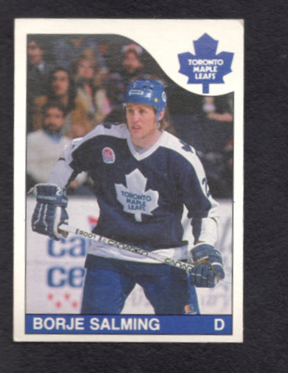 1985 - 1986 O - Pee - Chee Borje Salming Toronto Maple Leafs Hockey Card