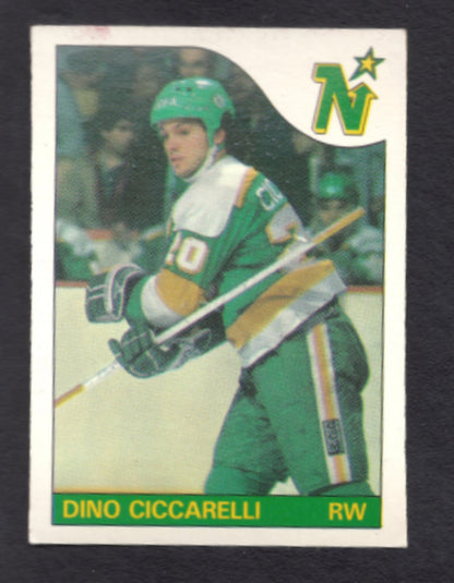 1985 - 1986 O - Pee - Chee Dino Ciccarelli Minnesota North Stars Hockey Card #13