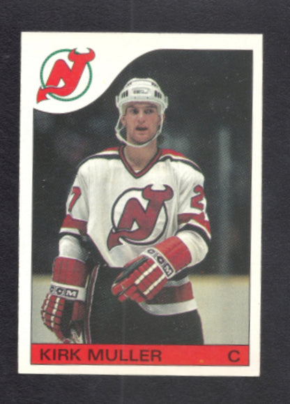 1985 - 1986 O - Pee - Chee Kirk Muller New Jersey Devils Hockey Card